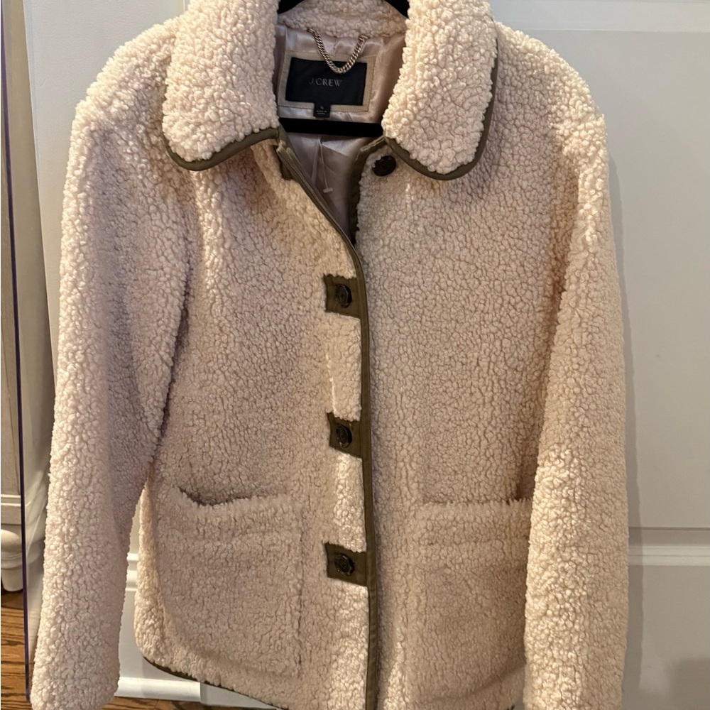 J. Crew Women's Tan Teddy Jacket